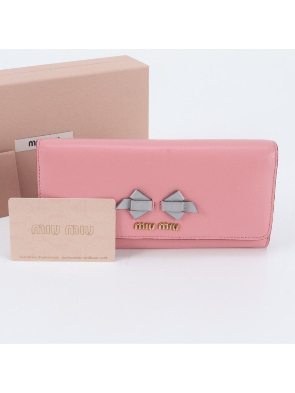 Miu Miu Leather Wallet Bifold